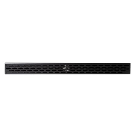Alfi Brand 32" Black Matte Stainless Steel Linear Shower Drain with Groove Holes ABLD32C-BM
